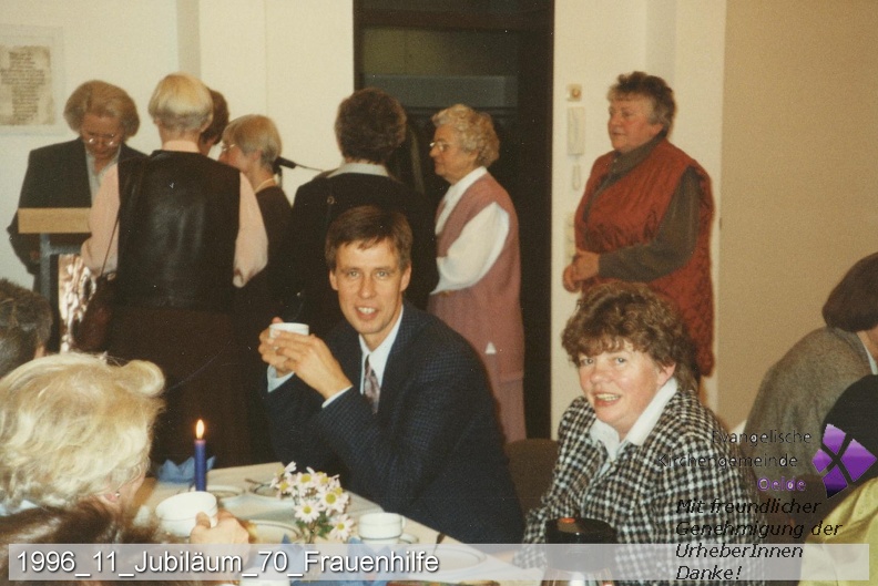 1996 11 Jubiläum 70 Frauenhilfe